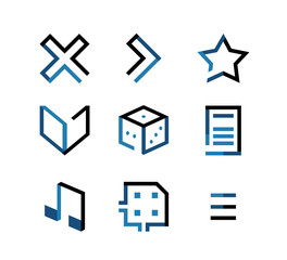 Flat Geometric Icon