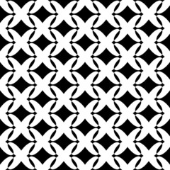 Black and white geometric seamless pattern, abstract background.