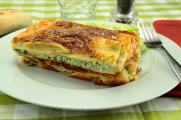 lasagne aux épinards