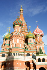 Fototapeta na wymiar St.Basil cathedral in Moscow, Russia.