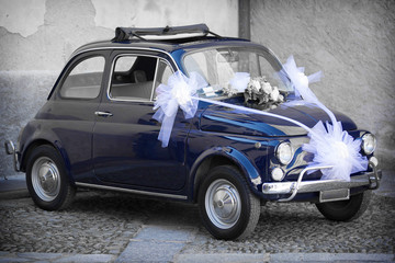 Wedding Day: Vintage Italian Car