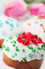 Easter eggs and cakes