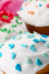 Easter eggs and cakes