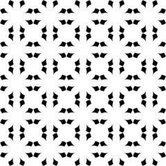 Black and white geometric seamless pattern, abstract background.