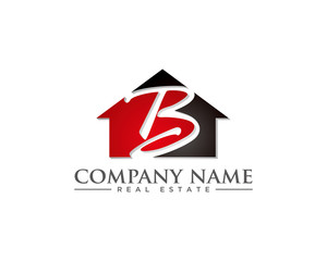 Naklejka premium B Real Estate Logo Icon 1
