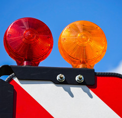 Stop light and turn signal lamp of a tractor