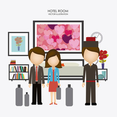 hotel sevice, desing, vector illustration