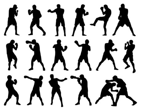 Boxing Silhouettes