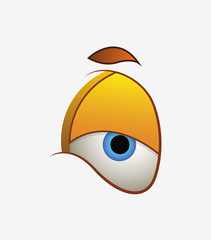 Sleepy Cartoon Eye