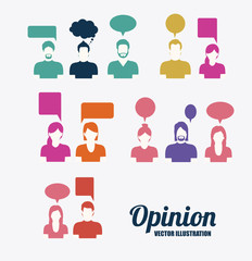 opinion desing vector illustration