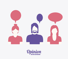 opinion desing vector illustration