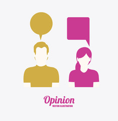 opinion desing vector illustration