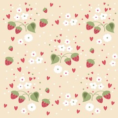 berries vector pattern design
