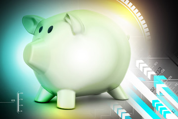 pink piggy bank, investment concept