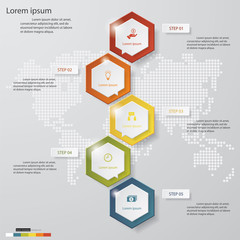 Design clean number banners template. Vector.