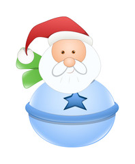 Old Cartoon Snowman Santa