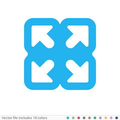 Sticker Icon - Vector file includes all colors