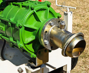 Turbine part of an agricultural machine