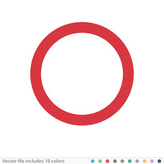 Sticker Icon - Vector file includes all colors