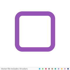 Sticker Icon - Vector file includes all colors