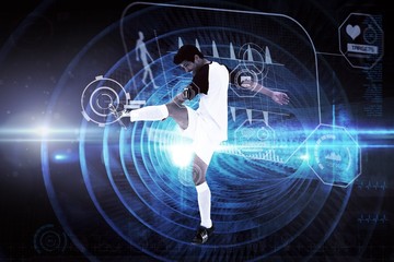 Fototapeta premium Composite image of football player