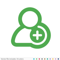 Obraz premium Sticker Icon - Vector file includes all colors