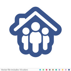 Sticker Icon - Vector file includes all colors