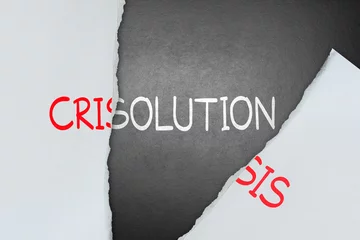 Fotobehang Find solution for crisis © Warakorn