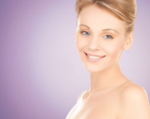 Fototapeta premium beautiful young woman with bare shoulders