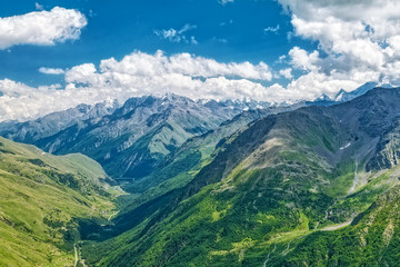 Fototapeta na wymiar Mountain landscape. Caucasian National Park. Russia
