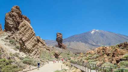 Views of Mount Teide and volcanic formations, Tenerife.