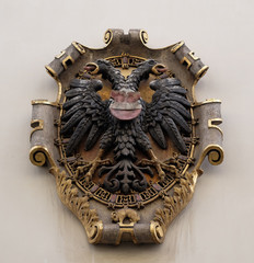 Coat of arms on the Landhaus historic center of Graz,, Austria