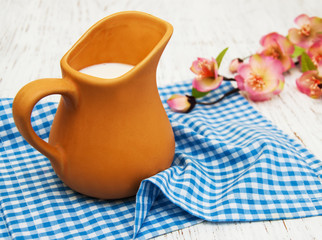 Jug with milk