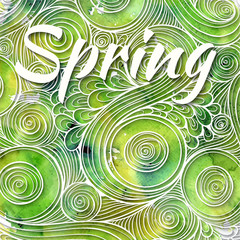 Doodle 3D White Paper Pattern.