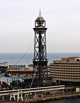 Tower cableway in Port  is a main attraction in Barcelona.