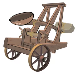 Gardinen A video game object:catapult © liusa