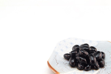 Black beans in Osechi ryori Japan