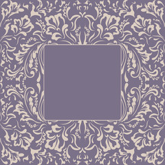 Frame fancy flower. Floral background