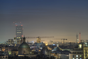 Obraz premium Milano, 2015 panoramic skyline