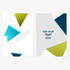 Abstract  template geometric flyer