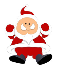 Jumping Funny Santa Claus