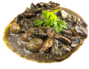 Champiñones en salsa