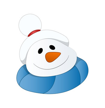 Happy Snowman Face
