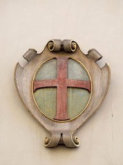 Coat of arms on the Landhaus historic center of Graz, Austria