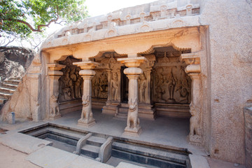 Varaha Cave Temple in Mamallapuram (Mahabalipuram) - India