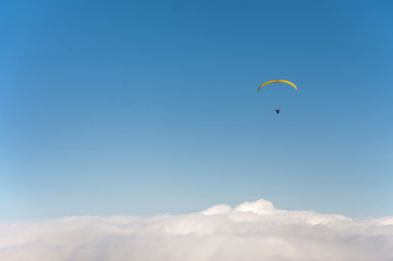 Paragliding on Teide Mountain. Tenerife