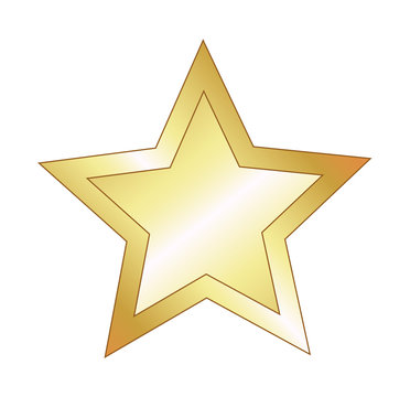 Golden Star Vector