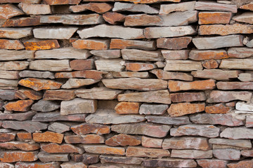 tiling sand stone wall