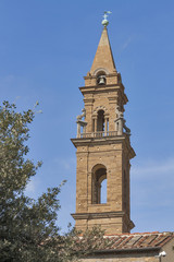 Santo Spirito church bell tower in Florence