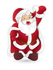 Happy Dancing Santa Claus Vector